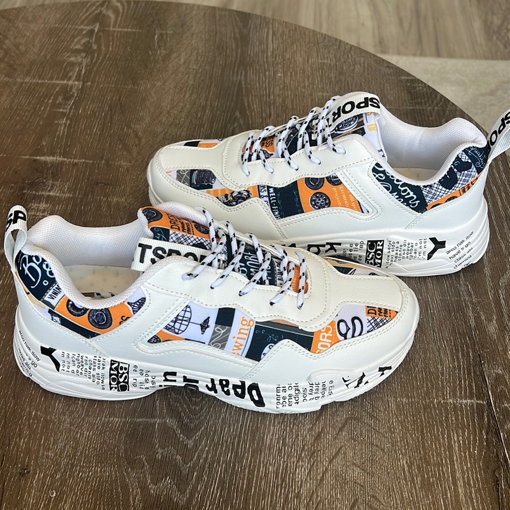 NEW Women’s Sneakers - Orange, White, Blue